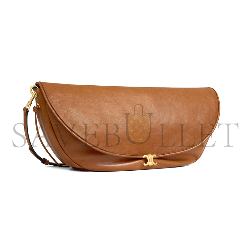 ce1i*e halfmoon soft triomphe bag in S*pple shiny lambskin 124142t88.gfy5 (46*19*10cm)